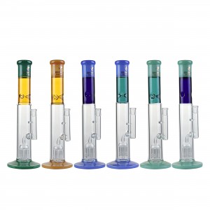 18" High Point Glass Color Tree Perc Banger Hanger Water Pipe [DY-210] 